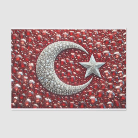 Weefselpapier met Turkse kleuren ontwerp Tissuepapier (Voorkant)