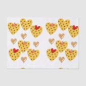 Weefselpapier met Valentijnsdag Gold Hearts Tissuepapier (Voorkant)