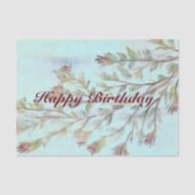 Weefselpapier met Waterverf bloemen in Bourgogne