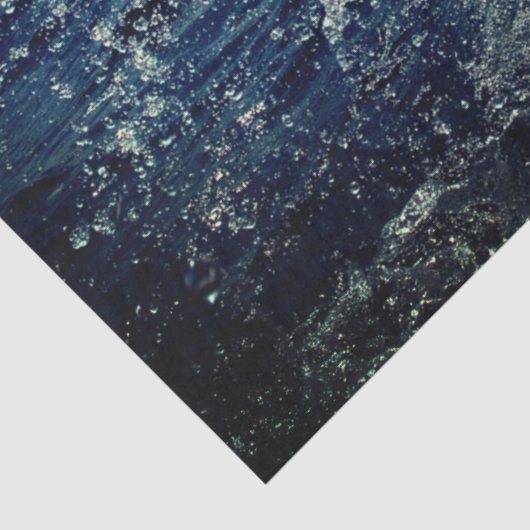 Weefselpapier met Zeemeermin in golven Tissuepapier (Detail)