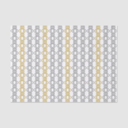 Weefselpapier met zilver en Gold Pattern Tissuepapier (Voorkant)