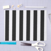 Weefselpapier met zwarte en witte strepen tissuepapier (Craft)