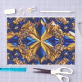 Weefselpapier met Zweden kleuren ontwerp Tissuepapier (Craft)