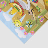 Weefselpapier Mexicaans Man Ezel Bumblebee Tissuepapier (Detail)