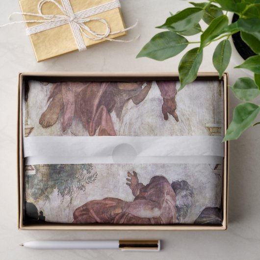 WEEFSELPAPIER : MICHELANGELO : SISTINE CHAPEL TISSUEPAPIER (Geschenk)