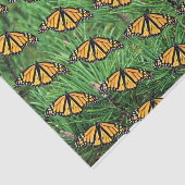 Weefselpapier Monarchs op dennenhout Tissuepapier (Detail)