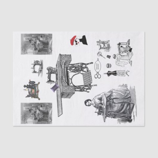 Weefselpapier naaien tissuepapier (Voorkant)