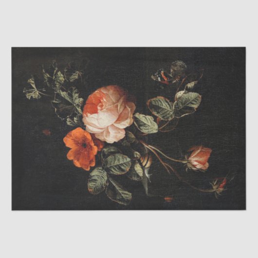 WEEFSELPAPIER : nog LEVEN : ELIAS VAN DEN BROEK Tissuepapier (Voorkant)