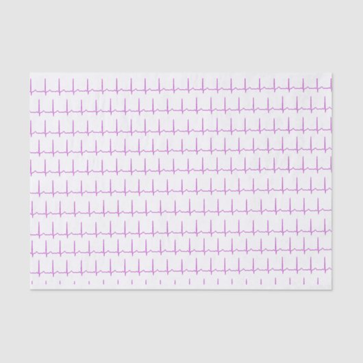Weefselpapier - Normaal Sinus Rhythm (EKG) Tissuepapier (Voorkant)
