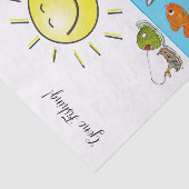 Weefselpapier Ocean Gone Vist vis Tissuepapier (Detail)