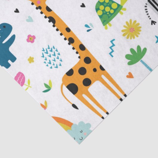 WEEFSELPAPIER : OERWOUD DIEREN TISSUEPAPIER (Detail)