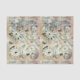 Weefselpapier ontkoppelen - Butterfly beïnvloedt V Tissuepapier