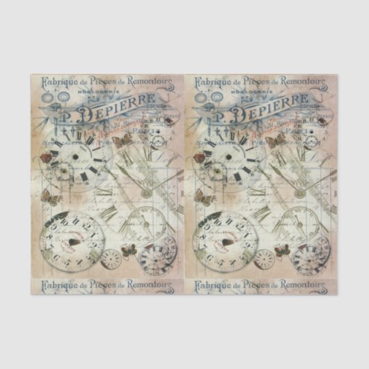 Weefselpapier ontkoppelen - Butterfly beïnvloedt V Tissuepapier (Voorkant)