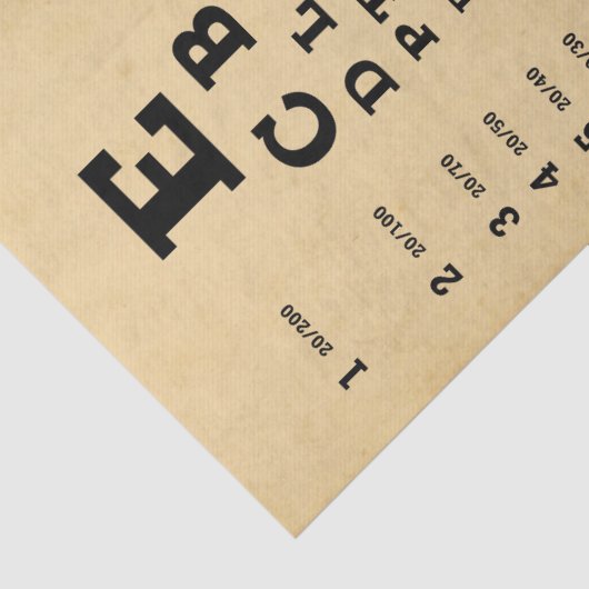 Weefselpapier ontkoppelen - Oogstkaart oud oud Tissuepapier (Detail)