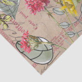 Weefselpapier ontkoppeling - Briefkaart met houtbl Tissuepapier (Detail)