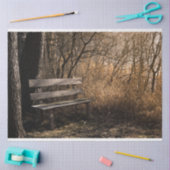 Weefselpapier op de bosparkeerbank tissuepapier (Craft)