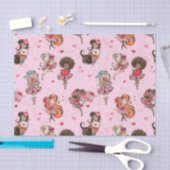 Weefselpapier op de dag van de valentijn tissuepapier (Craft)