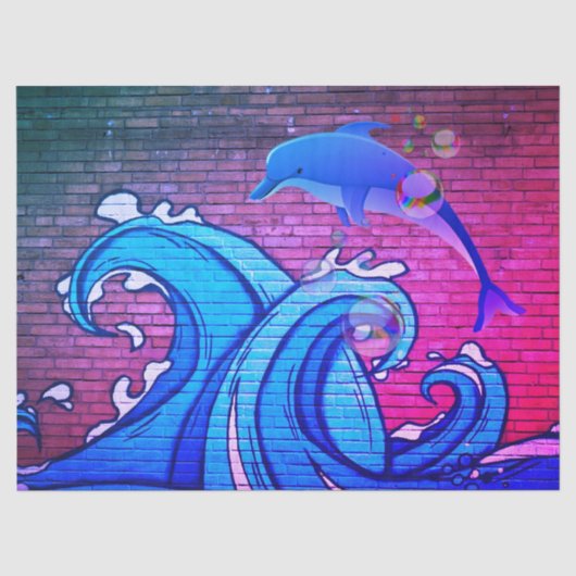 Weefselpapier op Graffiti City Wall Tissuepapier (Voorkant)