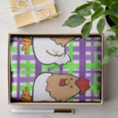 Weefselpapier Paars geel Tissuepapier (Geschenk)