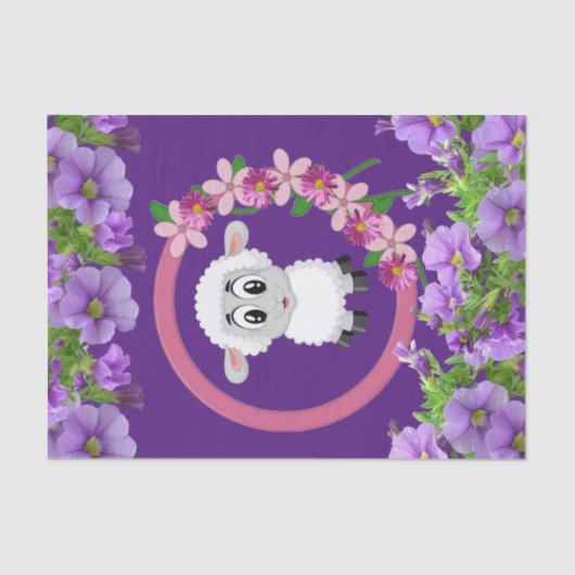 Weefselpapier Paars Tissuepapier (Voorkant)