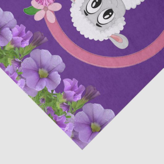 Weefselpapier Paars Tissuepapier (Detail)