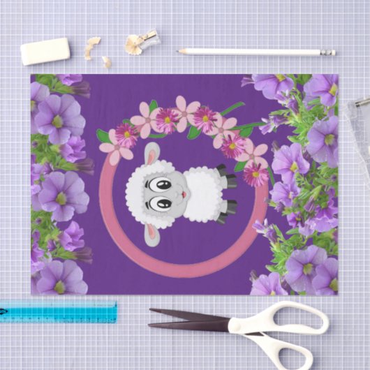 Weefselpapier Paars Tissuepapier (Craft)