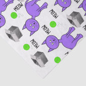 Weefselpapier Paarse katten Tissuepapier (Detail)