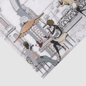 Weefselpapier Parijs Frankrijk Koffie Tissuepapier (Detail)