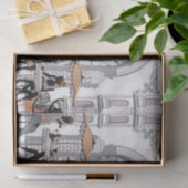 Weefselpapier Parijs Frankrijk Koffie Tissuepapier (Geschenk)