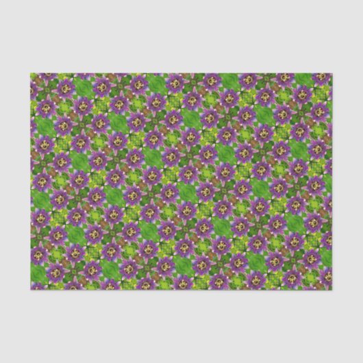 Weefselpapier - Passion Vine Flowers Tissuepapier (Voorkant)