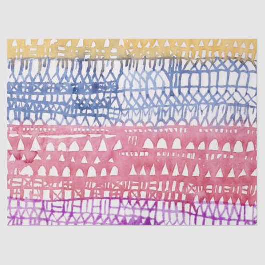 WEEFSELPAPIER : PAUL KLEE TISSUEPAPIER (Voorkant)