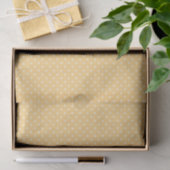 Weefselpapier/peach poka dots tissuepapier (Geschenk)