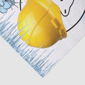 Weefselpapier Polair Beer in bouwwolken Tissuepapier (Detail)