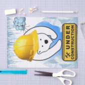 Weefselpapier Polair Beer in bouwwolken Tissuepapier (Craft)