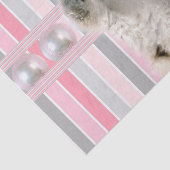 Weefselpapier Polaire Beer roze stropen Tissuepapier (Detail)