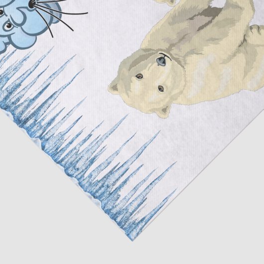Weefselpapier Polar Beer Clouds Ice Tissuepapier (Detail)