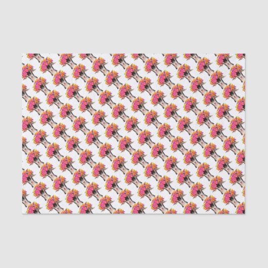 Weefselpapier - Posey de geit Tissuepapier (Voorkant)