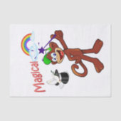 Weefselpapier Regenboogaap Magisch Tissuepapier (Voorkant)