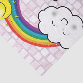 Weefselpapier regenboogUnicorn Tissuepapier (Detail)