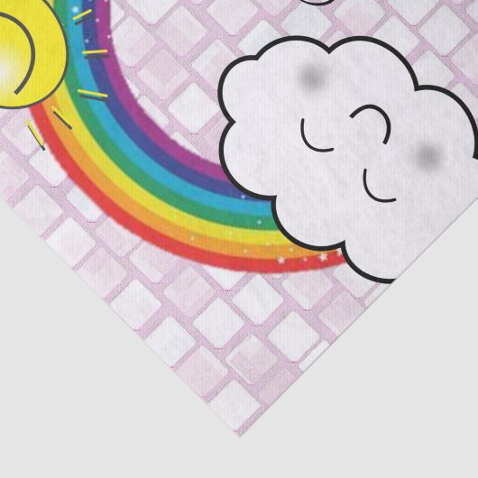 Weefselpapier regenboogUnicorn Tissuepapier (Detail)