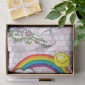 Weefselpapier regenboogUnicorn Tissuepapier (Geschenk)