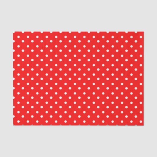 Weefselpapier/rode pokkendots tissuepapier (Voorkant)