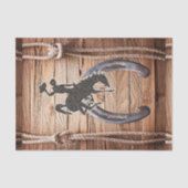 Weefselpapier Rodeo Cowboy Paardentouw zadel Tissuepapier (Voorkant)