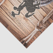 Weefselpapier Rodeo Cowboy Paardentouw zadel Tissuepapier (Detail)