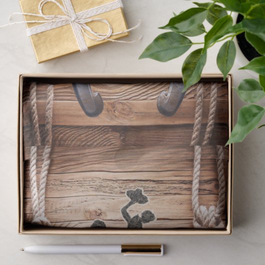 Weefselpapier Rodeo Cowboy Paardentouw zadel Tissuepapier (Geschenk)