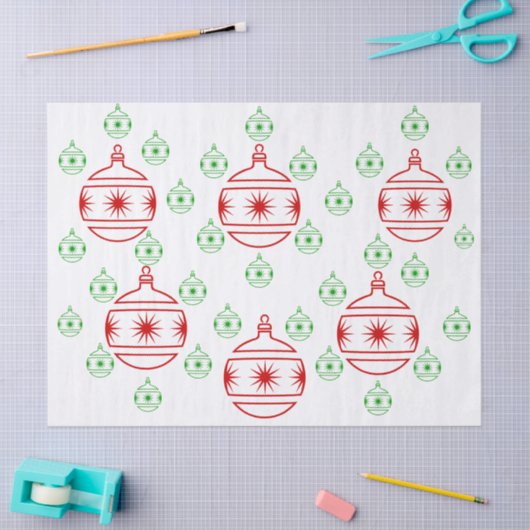 Weefselpapier - Rondboomversieringen Tissuepapier (Craft)