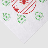 Weefselpapier - Rondboomversieringen Tissuepapier (Detail)