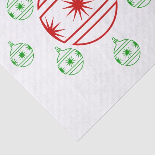 Weefselpapier - Rondboomversieringen Tissuepapier (Detail)