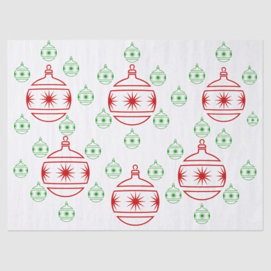 Weefselpapier - Rondboomversieringen Tissuepapier (Voorkant)