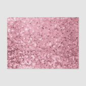 Weefselpapier Roos Gold Glitter met ompakken Tissuepapier (Voorkant)